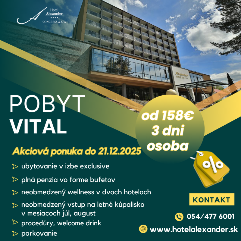 Akciový pobyt VITAL